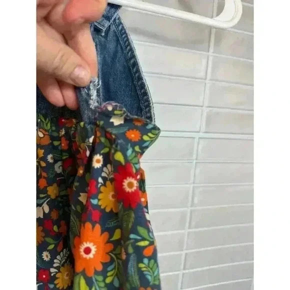 Handmade cottage core girls dress kids Measurements in photo - Picture 5 of 12